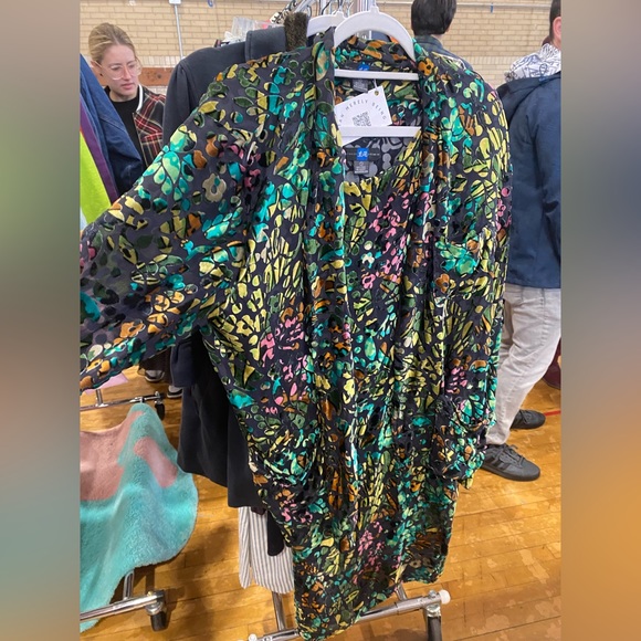 90’s Vivienne Tam Burnt Silk Dress Set - Picture 1 of 8